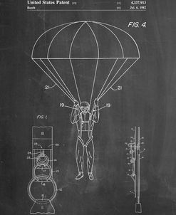 PP187- Chalkboard Parachute 1982 Patent Poster