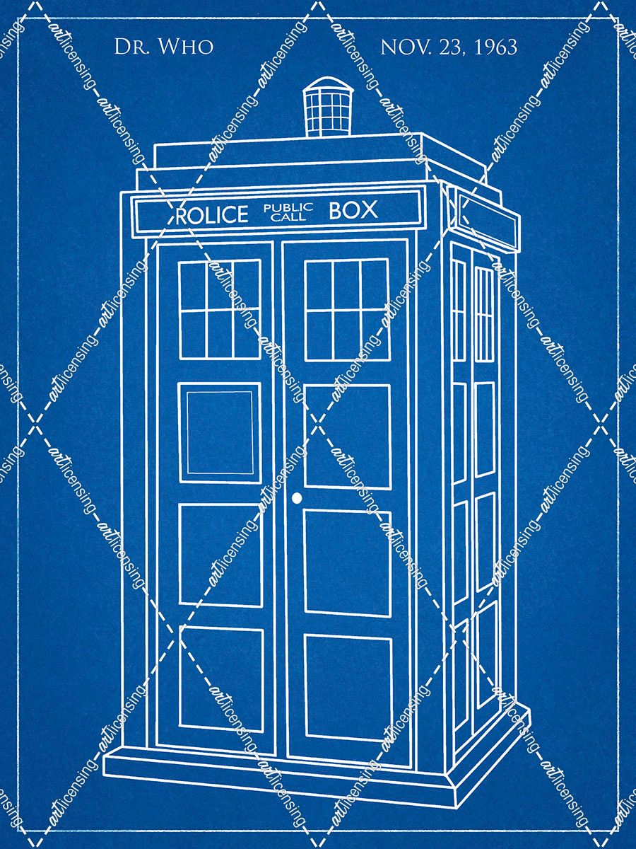 PP189- Blueprint Doctor Who Tardis Poster