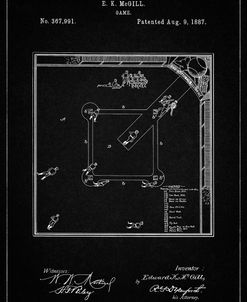 PP192- Vintage Black Our National Ball Game Patent Poster