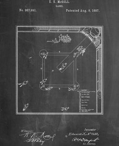 PP192- Chalkboard Our National Ball Game Patent Poster