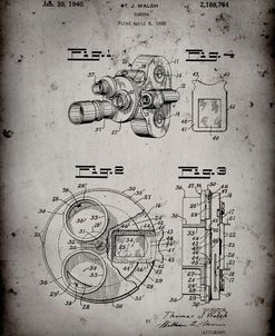 PP198- Faded Grey Bell and Howell Color Filter Camera Patent Poster