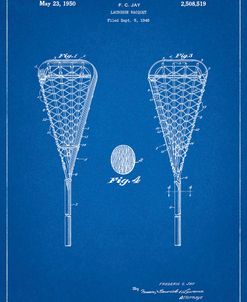 PP199- Blueprint Lacrosse Stick 1948 Patent Poster
