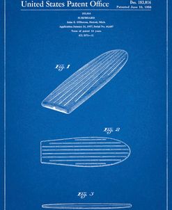 PP201- Blueprint Surfboard Poster