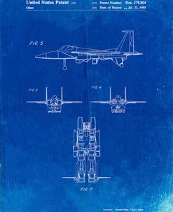 PP202- Faded Blueprint Starscream Transformer Patent Poster