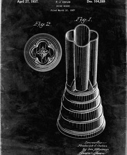 PP205- Black Grunge Waring Blender 1937 Patent Poster