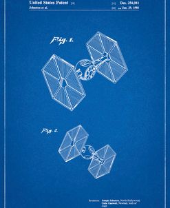 PP211-Blueprint Star Wars TIE Fighter Patent Poster