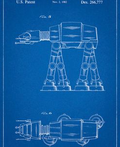 PP224-Blueprint Star Wars AT-AT Imperial Walker Patent Poster