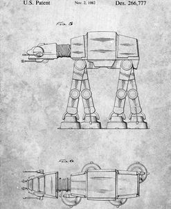 PP224-Slate Star Wars AT-AT Imperial Walker Patent Poster