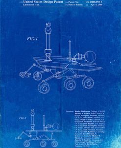 PP227-Faded Blueprint Mars Rover Patent Poster