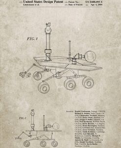 PP227-Sandstone Mars Rover Patent Poster