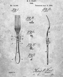 PP238-Slate Fork Patent Poster
