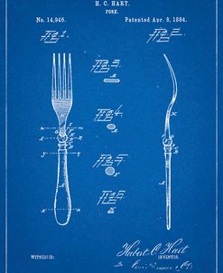 PP238-Blueprint Fork Patent Poster
