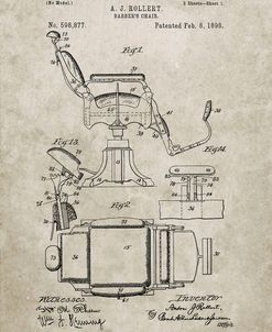 PP244-Sandstone Barbers Chair Patent