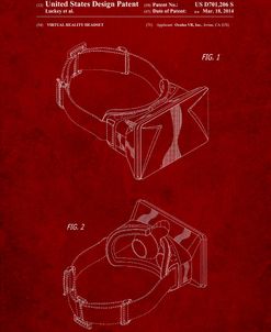 PP279-Burgundy Oculus Rift Patent Poster