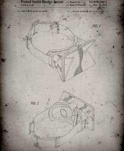 PP279-Faded Grey Oculus Rift Patent Poster