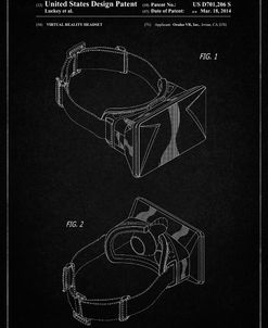 PP279-Vintage Black Oculus Rift Patent Poster