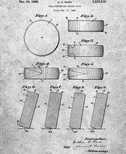 PP290-Slate Hockey Puck Patent Poster