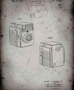PP300-Faded Grey Kodak Brownie Bullseye 1954 Patent Poster