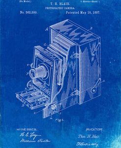 PP301-Faded Blueprint Lucidograph Camera Patent Poster