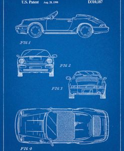 PP305-Blueprint Porsche 911 Carrera Patent Poster