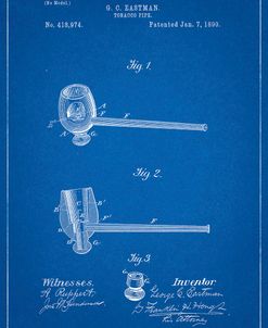PP307-Blueprint Smoking Pipe 1890 Patent Poster