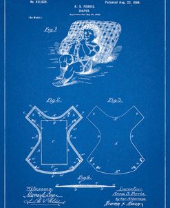 PP317-Blueprint Cloth Baby Diaper Patent Poster