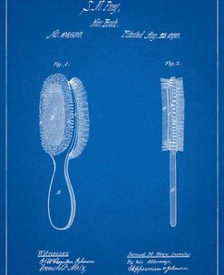 PP344-Blueprint Vintage Hair Brush Patent Poster