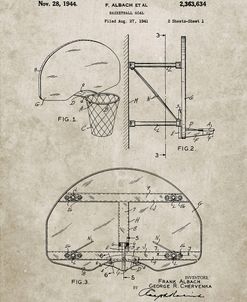PP381-Sandstone Basketball Goal Patent Print