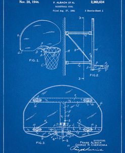 PP381-Blueprint Basketball Goal Patent Print