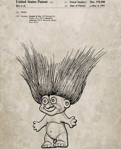 PP406-Sandstone Troll Doll Patent Poster