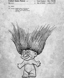 PP406-Slate Troll Doll Patent Poster