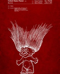 PP406-Burgundy Troll Doll Patent Poster