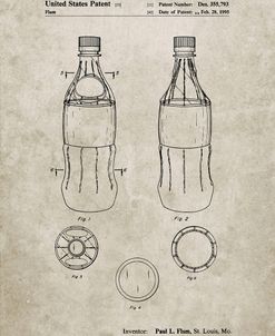PP432-Sandstone Coke Bottle Display Cooler Patent Poster