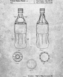 PP432-Slate Coke Bottle Display Cooler Patent Poster