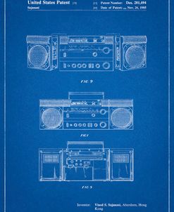 PP448-Blueprint Hitachi Boom Box Patent Poster