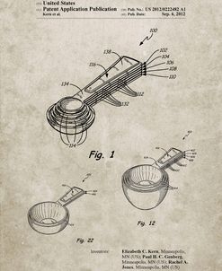 PP484-Sandstone Stacking Measuring Cups Patent Poster