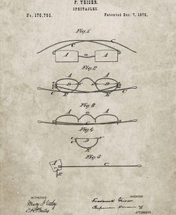 PP487-Sandstone Eye Glasses Patent Poster