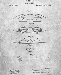 PP487-Slate Eye Glasses Patent Poster