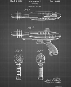 PP498-Black Grid Toy Laser Gun Patent Print