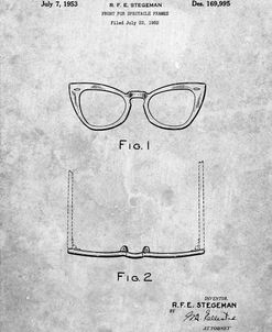 PP541-Slate Ray Ban Horn Rimmed Glasses Patent Poster