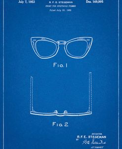 PP541-Blueprint Ray Ban Horn Rimmed Glasses Patent Poster