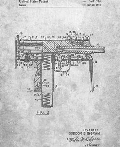 PP584-Slate Mac-10 Uzi Patent Poster