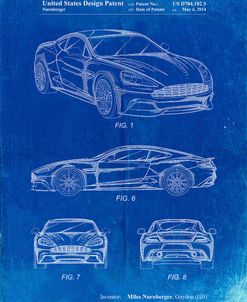 PP708-Faded Blueprint Aston Martin D89 Carbon Edition Patent Poster