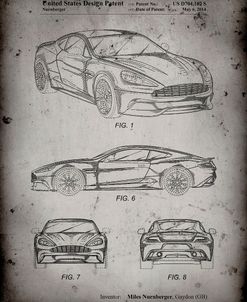 PP708-Faded Grey Aston Martin D89 Carbon Edition Patent Poster