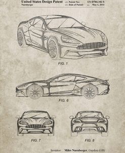 PP708-Sandstone Aston Martin D89 Carbon Edition Patent Poster