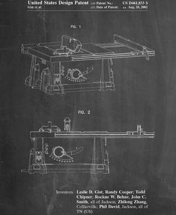PP999-Chalkboard Porter Cable Table Saw Patent Poster