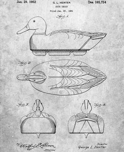 PP1001-Slate Propelled Duck Decoy Patent Poster