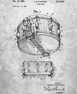 PP1018-Slate Rogers Snare Drum Patent Poster