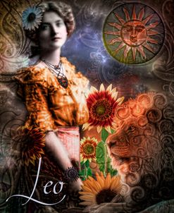 Art Nouveau Zodiac Leo