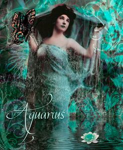 Art Nouveau Zodiac Aquarius